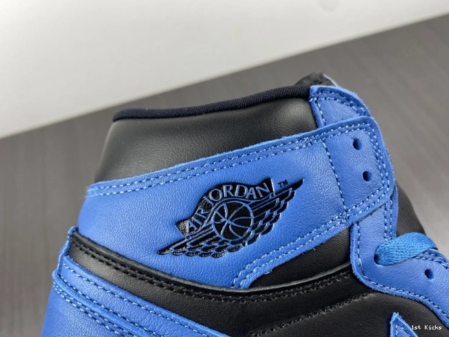 1st Kicks Shoes Air 555088-404 Blue' 'Dark Marina 1 Jordan High Retro OG 0807